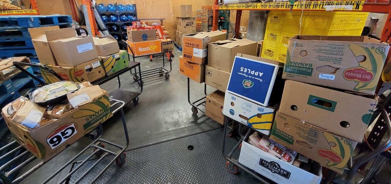 Storage carts for First Nations Food Bank
